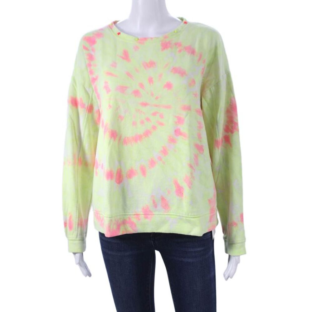 Generation Love Women Multicolor Tie-Dye Pullover Sweatshirt Long Sleeve Size S